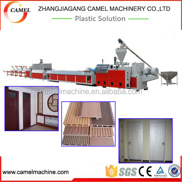 Wood plastic composite wpc profile Decking board extrusion line making Machine