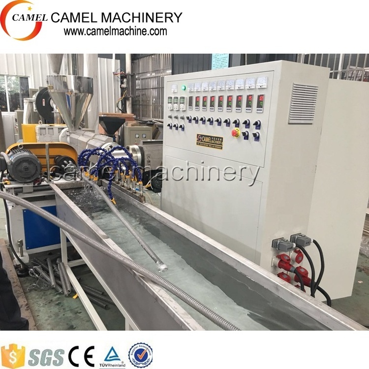 Pvc Fiber Reinforced Suction Hose Extrusion Line plastic Spiral Flexible Hose Production Line