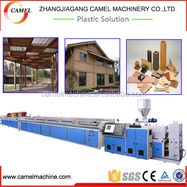 Wood plastic composite wpc profile Decking board extrusion line making Machine