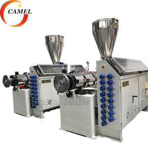 PVC pipe conical twin screw extruder/plastic pipe extruder equipment/double screw extrusion machine