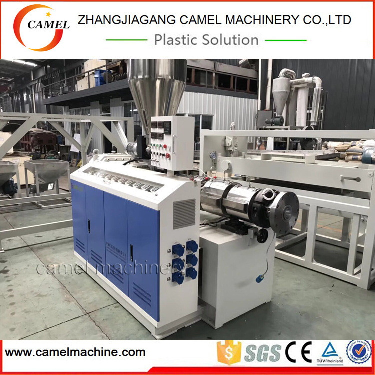 PVC pipe conical twin screw extruder/plastic pipe extruder equipment/double screw extrusion machine