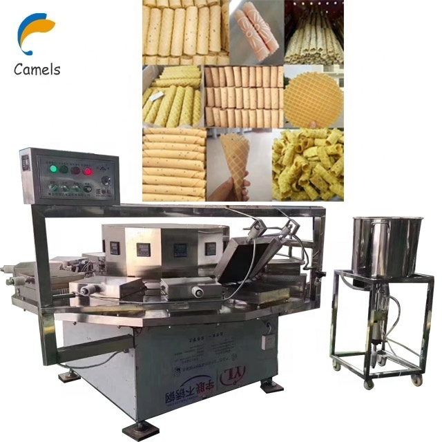 Automatic Wafer Stick Machine Wafer Roll Biscuit Baking Machine Egg Roll Maker