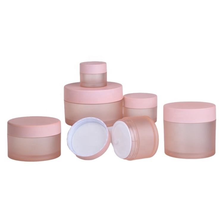 High quality 10g 20g 30g 50g 100g  1 oz empty frosted cosmetics packaging petg jar petg cream jar powder container