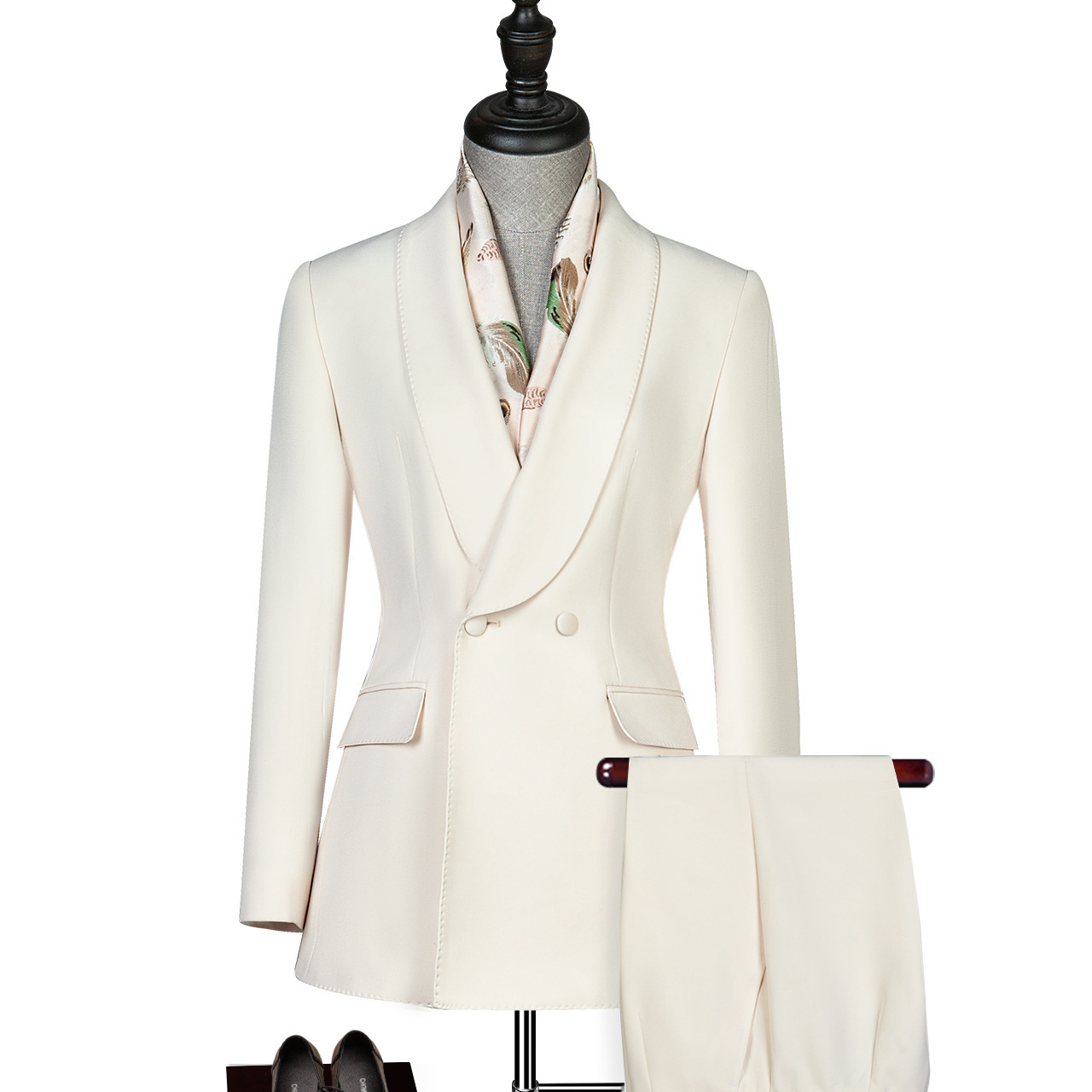 High quality fashion Korean style office ladies two piece blazer women's business suit