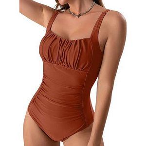 New European and American Sexy Bikini Women One-piece Tummy Control Swimsuits