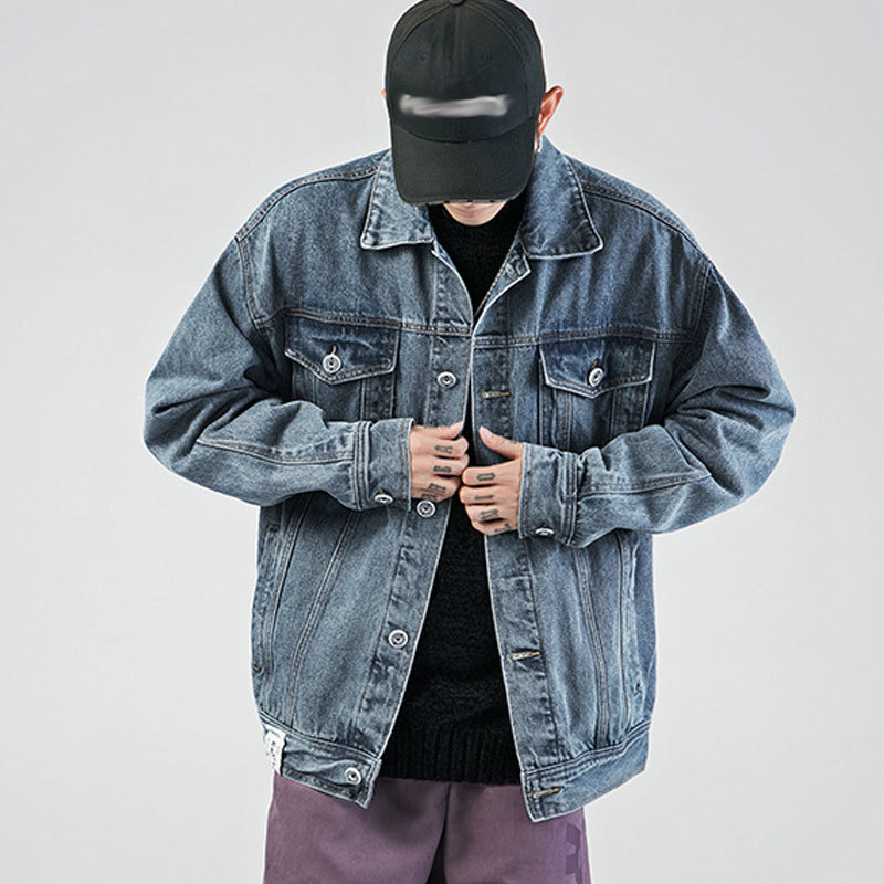 fashion apparel men clothing jackets unisex jeans jacket washed oversized denim jacket outfit