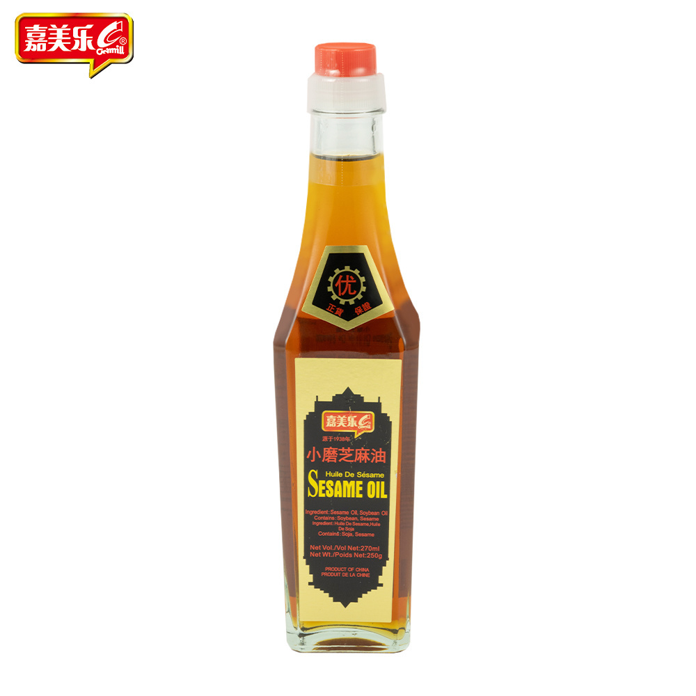 Camill Brands Natural Brewed Organic Bulk Sesame Seeds Oil Wholesale Price 270ml Bottled Food Cooking Soyabean Plant Sesame Oils