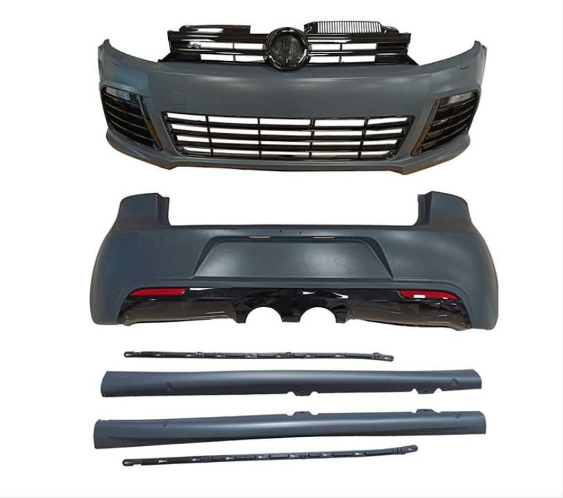 Car Accessories Facelift upgrade PP Material Bodykit Body Kit For VOLKSWAGEN GOLF 6 (2009-2012) R-LINE Style