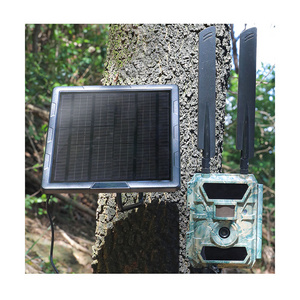 5W 6V 12V Output 6000mAh Solar Panel for Cellular Wild Game Trail Cameras Built-in Rechargeable Battery Solar Charger Kits