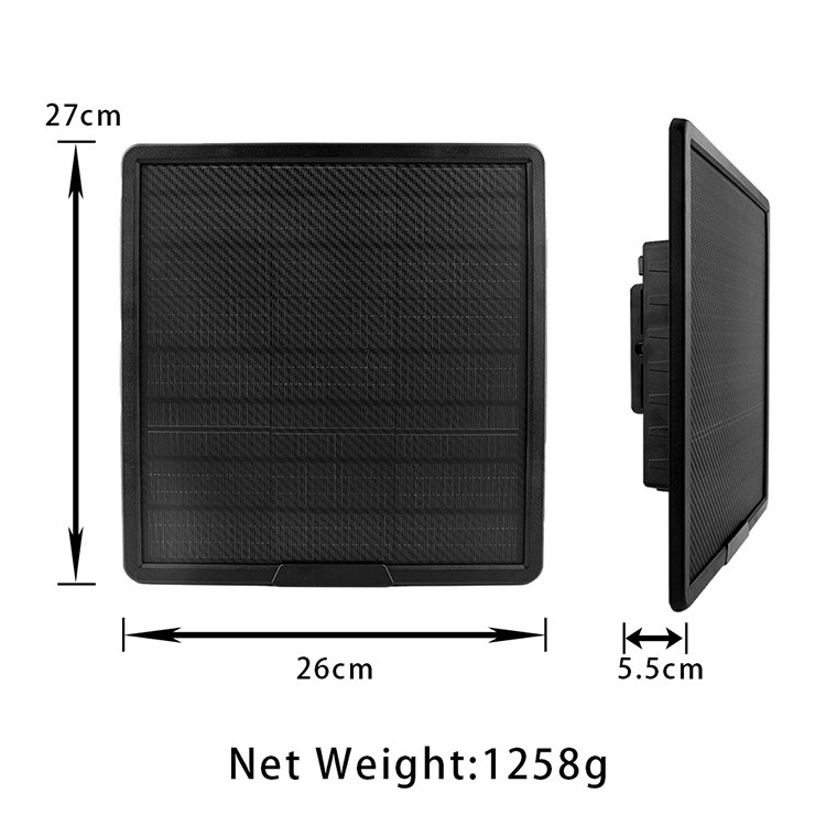 BL25A 3in1 10w Solar Panel Charger for Trail Cameras 5v 6v 9v 12v output volt Solar Cell kits built in 25000mAh  18650 Battery