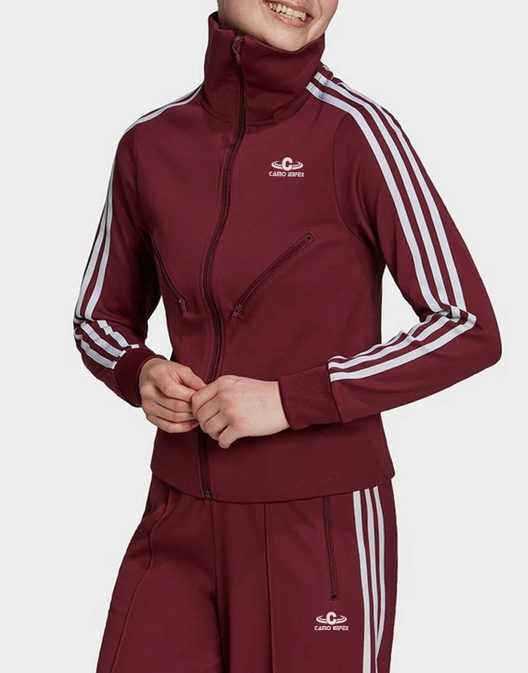 2021 Custom New Polyester Cotton Women Maroon Classic Solid Tracksuit For Women's With Custom Logo Manufactured By Camo Impex