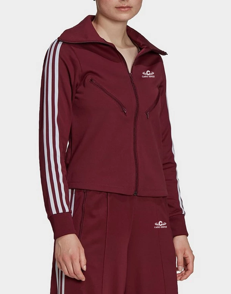 2021 Custom New Polyester Cotton Women Maroon Classic Solid Tracksuit For Women's With Custom Logo Manufactured By Camo Impex