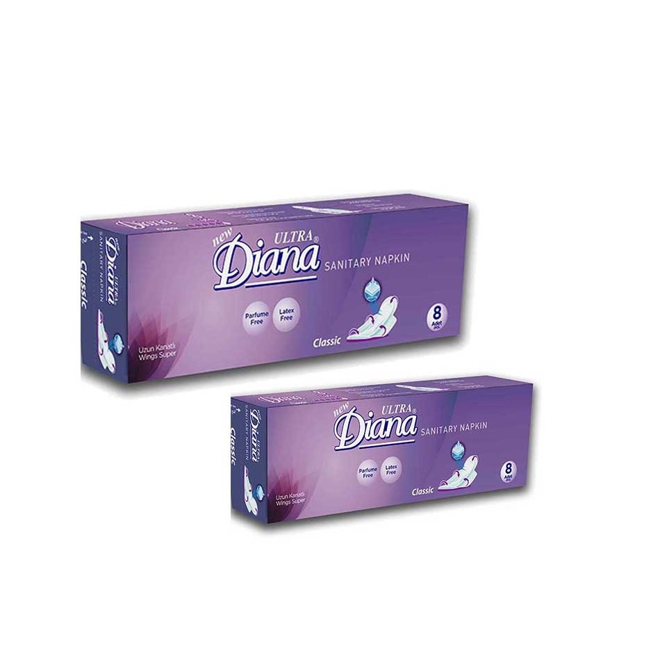 Top Sale New Ultra Diana Air Active & Dry Soft Sanitary Pads at Wholesale Price Sanitary Napkin Lady Pads