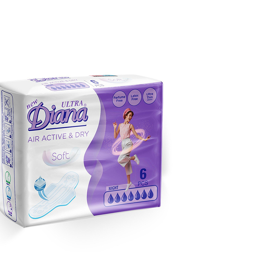 Hot Selling New Ultra Diana Air Active & Dry Soft Sanitary Pads BUY at Good Price Sanitary Napkin