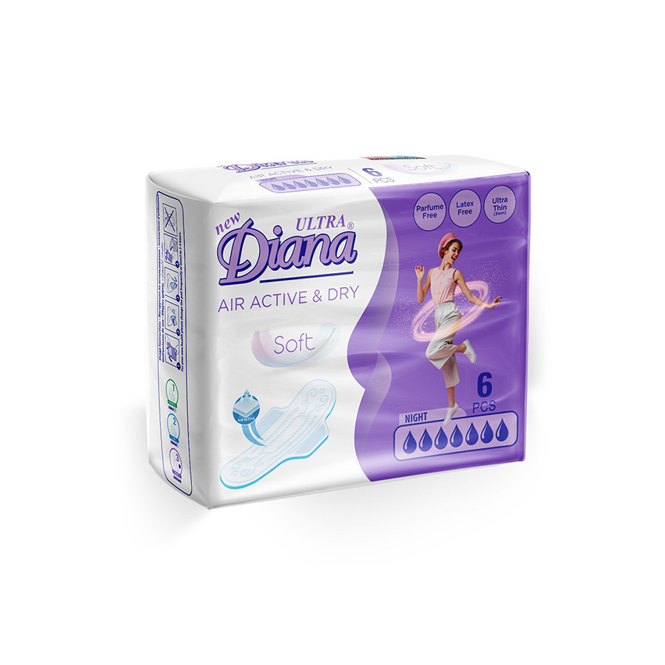 Hot Selling New Ultra Diana Air Active & Dry Soft Sanitary Pads BUY at Good Price Sanitary Napkin