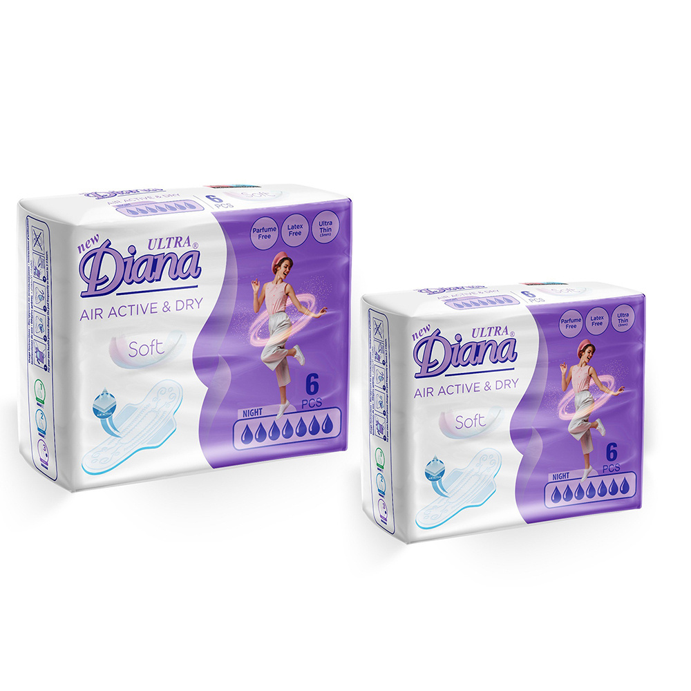 Private Label New Ultra Diana Air Active & Dry Soft Sanitary Pads BUY at Good Price Sanitary Napkin