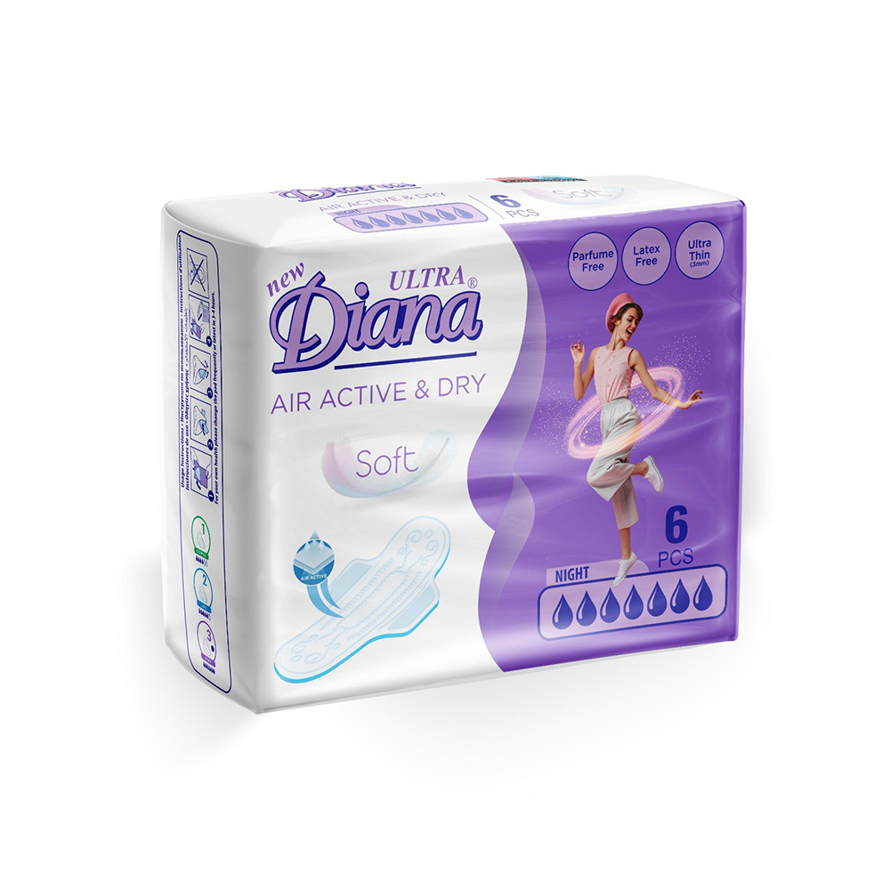 Private Label New Ultra Diana Air Active & Dry Soft Sanitary Pads BUY at Good Price Sanitary Napkin