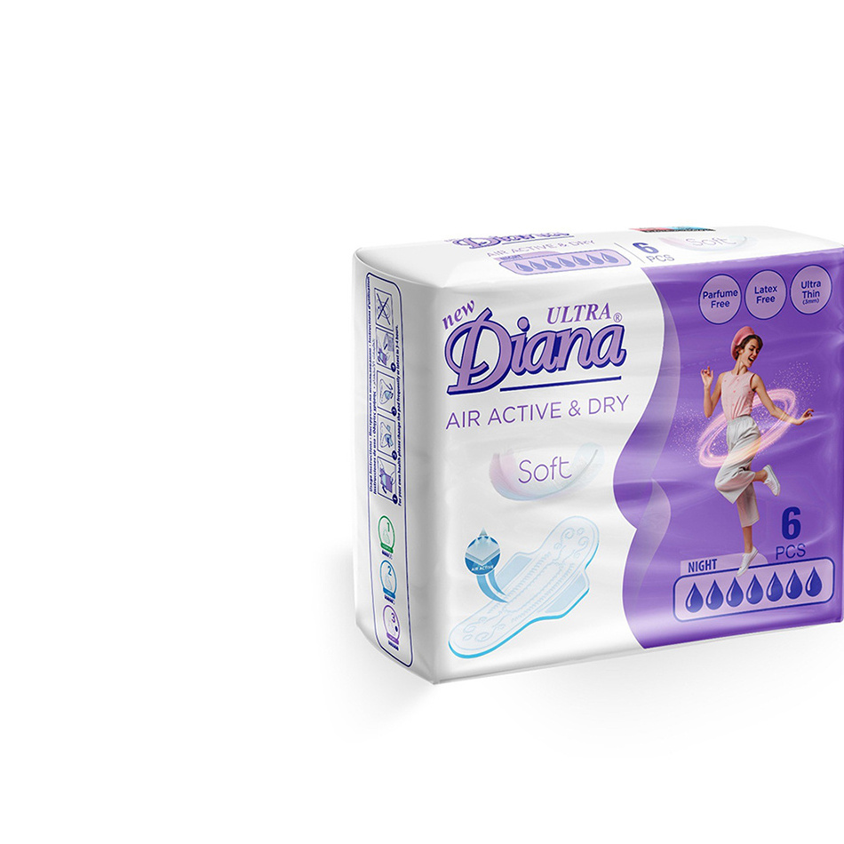 Hot Selling New Ultra Diana Air Active & Dry Soft Sanitary Pads BUY at Good Price Sanitary Napkin