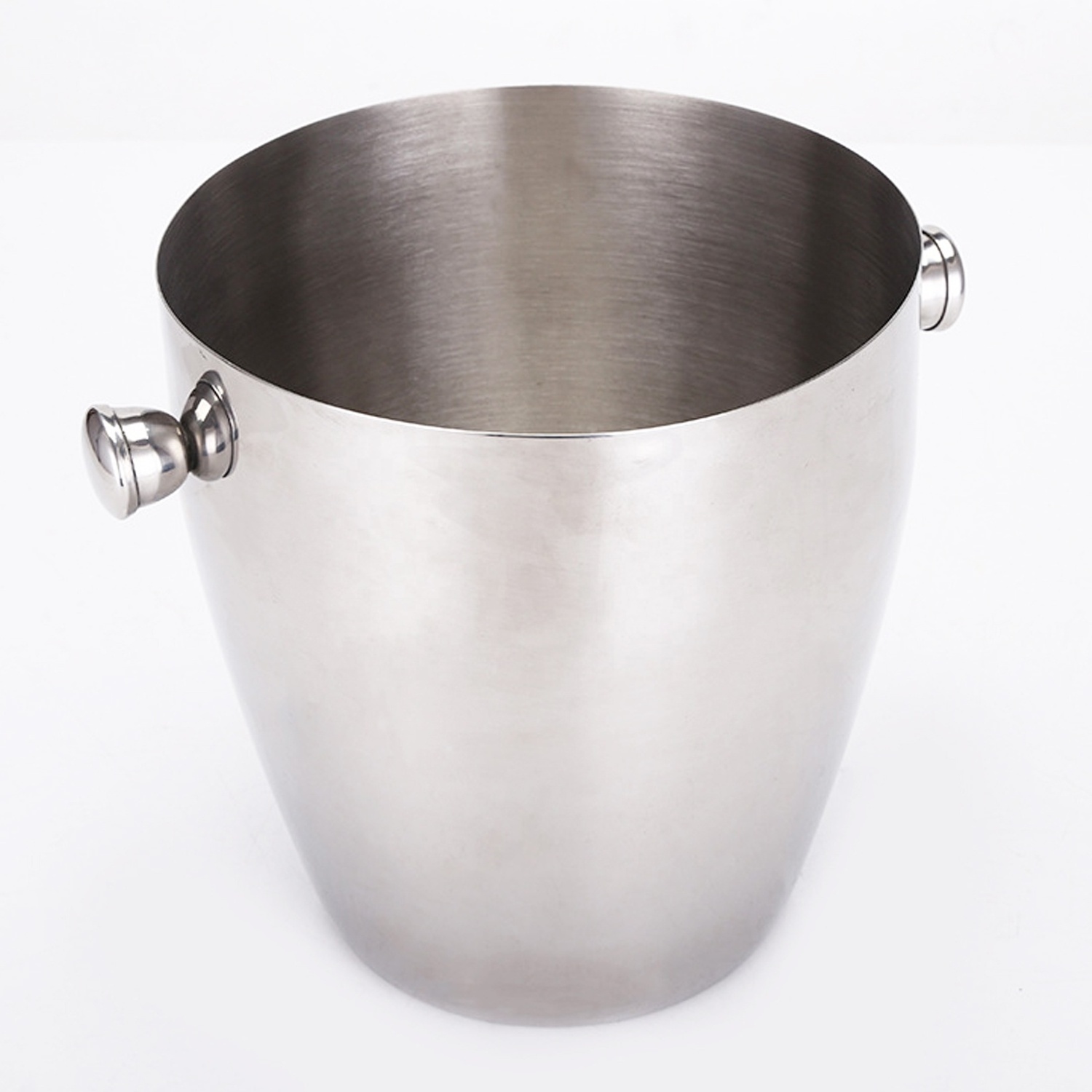 Custom 1500ml Ice Bucket Cooler For Parties Stainless Steel Wine Champagne Frozen Ice Bucket Single Wall Beer Holder Portable