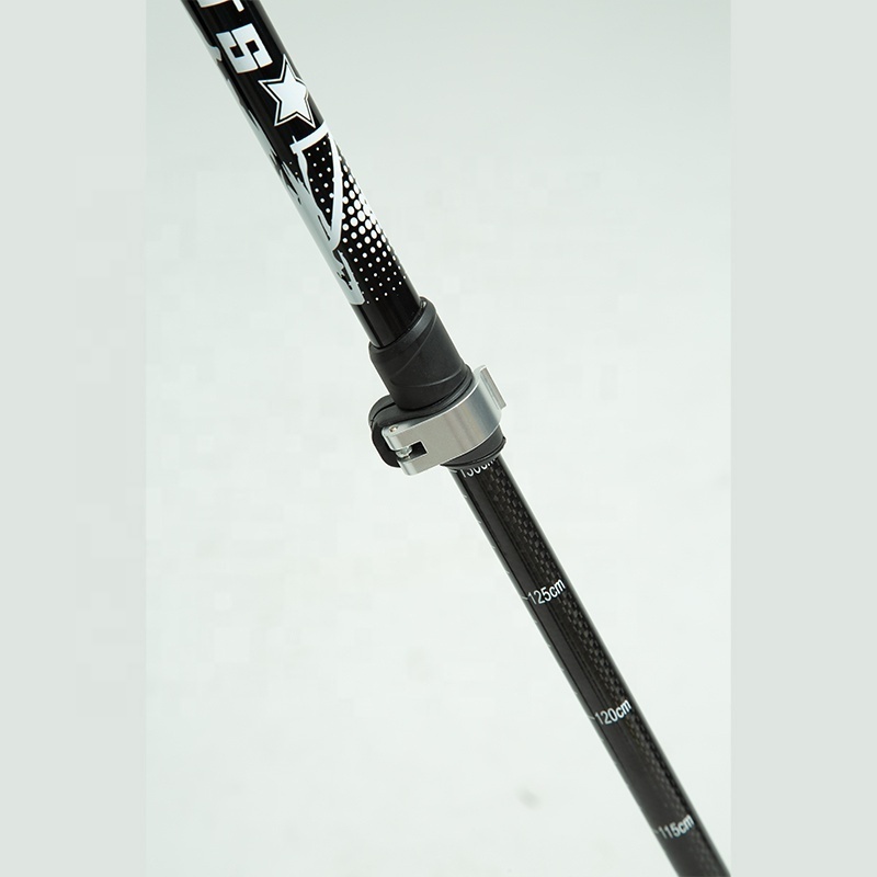 CAMPERS Aluminum Outdoor Alpenstock Carbon Fiber Walking Sticks Telescoping Foldable Self Defense Hiking Trekking Poles Sticks