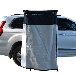 High quality 4x4 off-road car side awning shower tent portable outdoor bath camping changing room