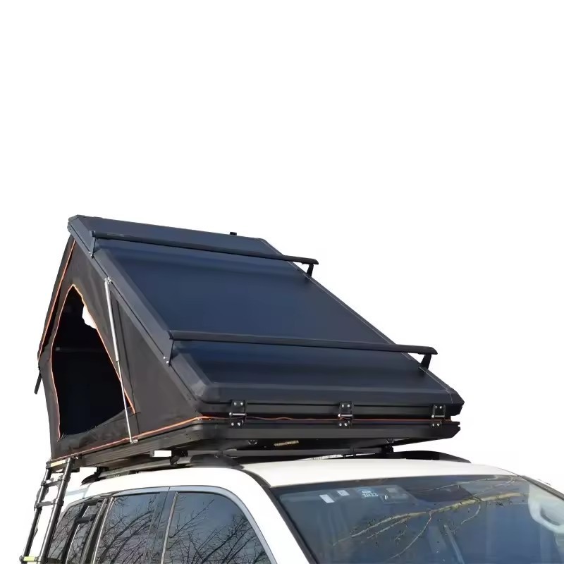 Factory Wholesale Low Price Waterproof Oxford Fabric Triangular Aluminum Outdoor Camping Car Rooftop Tent