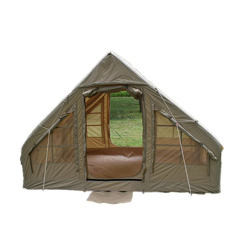 Wholesale Custom Hiking and Traveling Waterproof Canvas Outdoor Air Cabin Tents Tourist Inflatable Camping house Tent for Sale