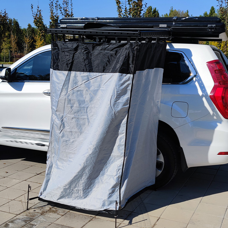 High quality 4x4 off-road car side awning shower tent portable outdoor bath camping changing room