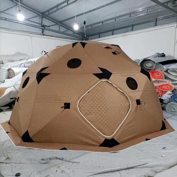 Octagon dome camping 6-8 person features advanced technology pop up multi functions sauna and cold ice snow proof fishing tent