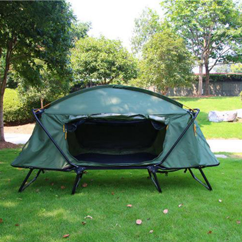 Folding  Waterproof   Portable Off The Ground 2 person Outdoor Camping Sleeping  With Bed  Elevated  Cot Tent