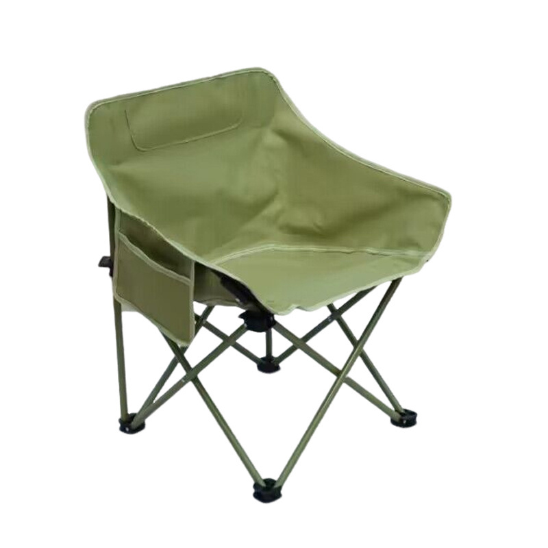 Wholesale Outdoor Portable  Papasan  Back   Folding Moon wholesale armrest camping picnic kids fishing chair