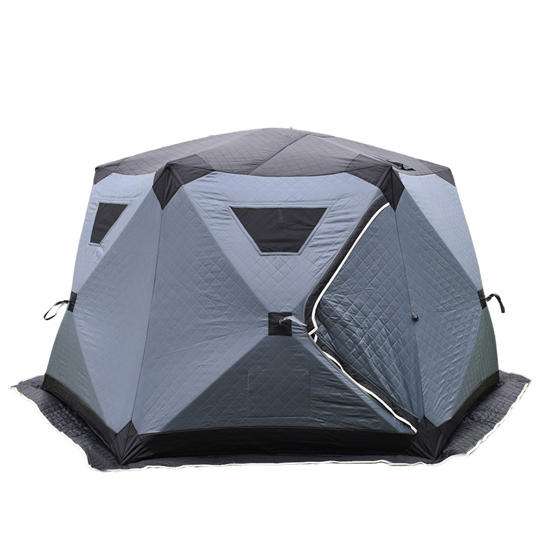 Extra large pop up  5-8 Person  6-p insulated cold proof and special off ground Ice fishing tent