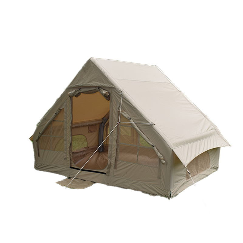 Wholesale Custom Hiking and Traveling Waterproof Canvas Outdoor Air Cabin Tents Tourist Inflatable Camping house Tent for Sale