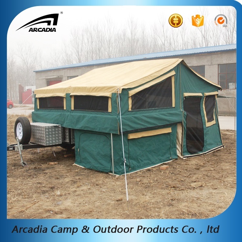 4WD Canopy Pop Up Camping Folding Family Trailer Tent