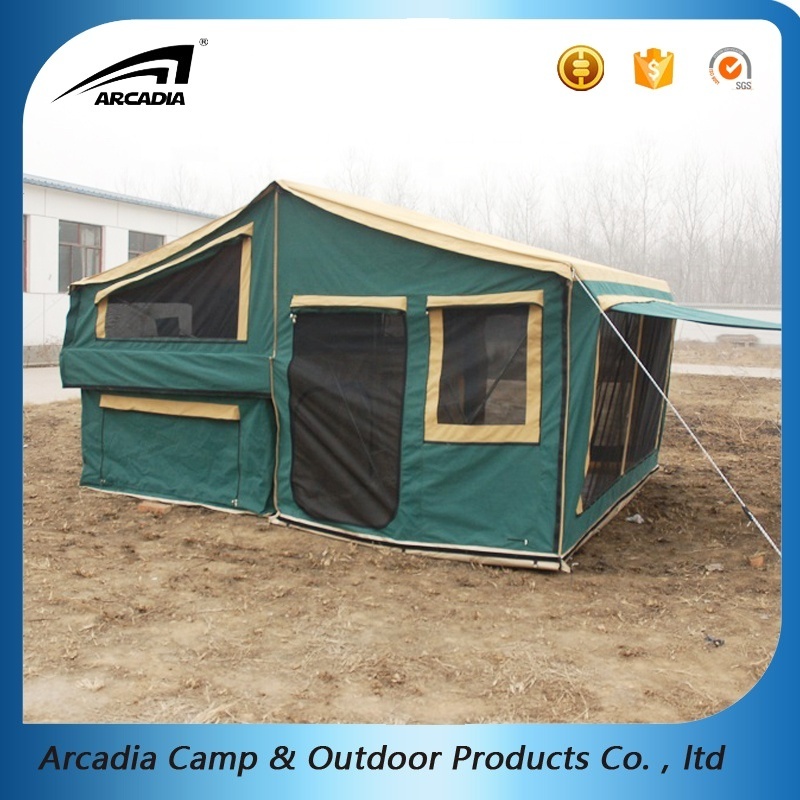 4WD Canopy Pop Up Camping Folding Family Trailer Tent