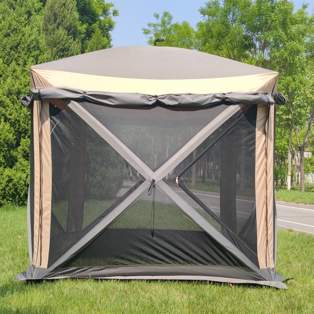 Outdoor Camping Pop Up Dome   Tent  4 Sided Hub Wenzel Magnetic Screen Houses Room