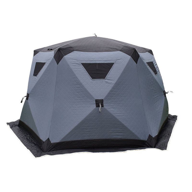 Extra large pop up  5-8 Person  6-p insulated cold proof and special off ground Ice fishing tent