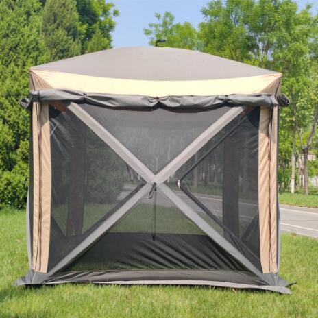 Popular Camping Shelter Tent For Sale Screen House hexagonal instant beach tent Mesh Net Wall