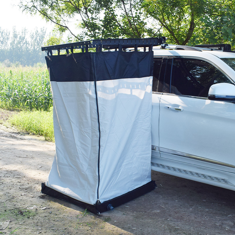 High quality 4x4 off-road car side awning shower tent portable outdoor bath camping changing room