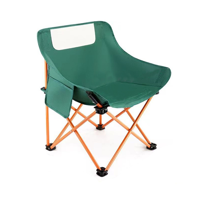 Wholesale Outdoor Portable  Papasan  Back   Folding Moon wholesale armrest camping picnic kids fishing chair