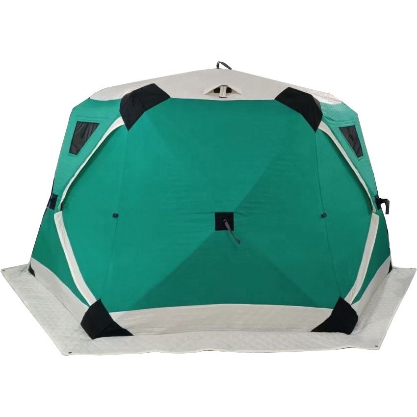 Portable Insulated Ice Fishing Shelter Thermal Ice Fishing Shanty Tent with Insulated Layer Perfect for Ice Fishing