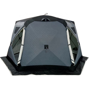 Portable Insulated Ice Fishing Shelter Thermal Ice Fishing Shanty Tent with Insulated Layer Perfect for Ice Fishing