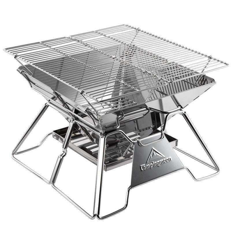 portable camping outdoor Charcoal  outdoor folding grill stainless steel grills For Outdoor BBq