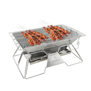 Camping Barbecue Cooking Hiking Camping fire pit Portable Stainless Steel  Grill portable outdoor stainless steel BBQ GRILL