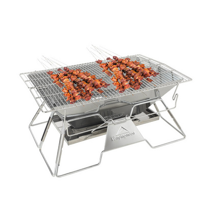 Camping Barbecue Cooking Hiking Camping fire pit Portable Stainless Steel  Grill portable outdoor stainless steel BBQ GRILL