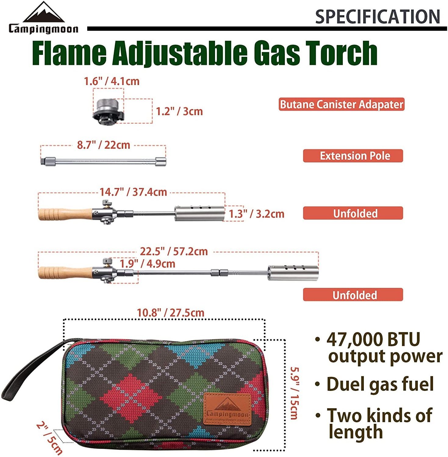 12000kcal 360 Degree Rotating Hand-Held Butane Gas Torch Burning Pig Hair Burner Flame Gun Gas Torch WITH Camping BBQ