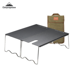 outdoor table and chair set stainless steel  camping  portable table outdoor folding table with bag