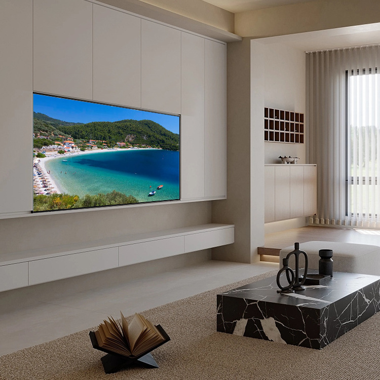 Commercial 65 75 85 inch smart TVs are sold in bulk and can be customized with services