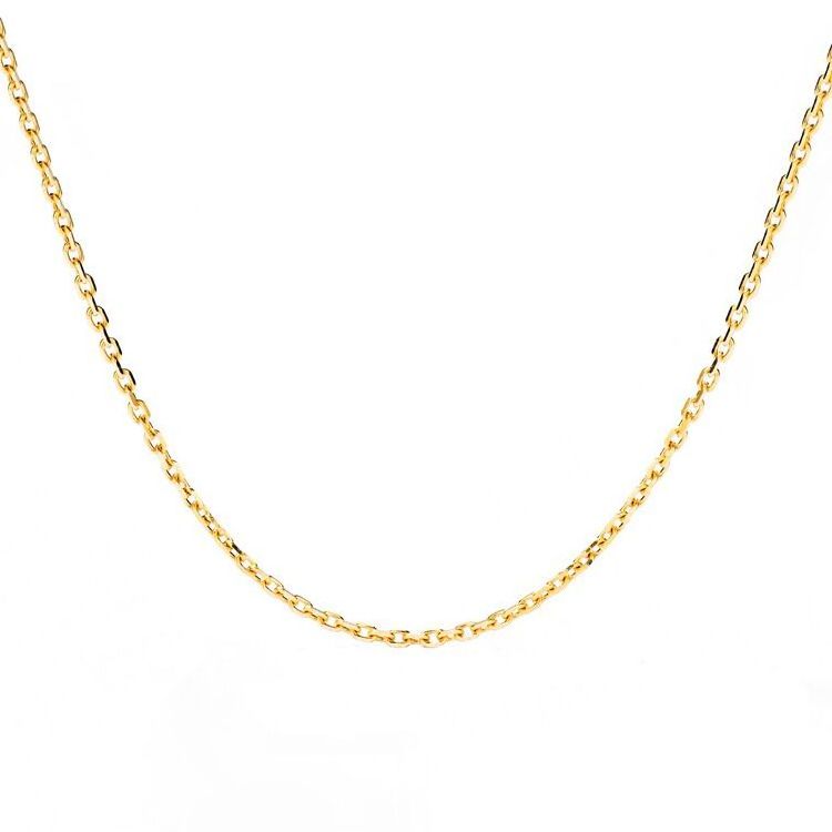 Oro 18K Puro Joias 18K Gold Chains Adjustable Real Solid Pure Gold Jewelry Necklaces Chain