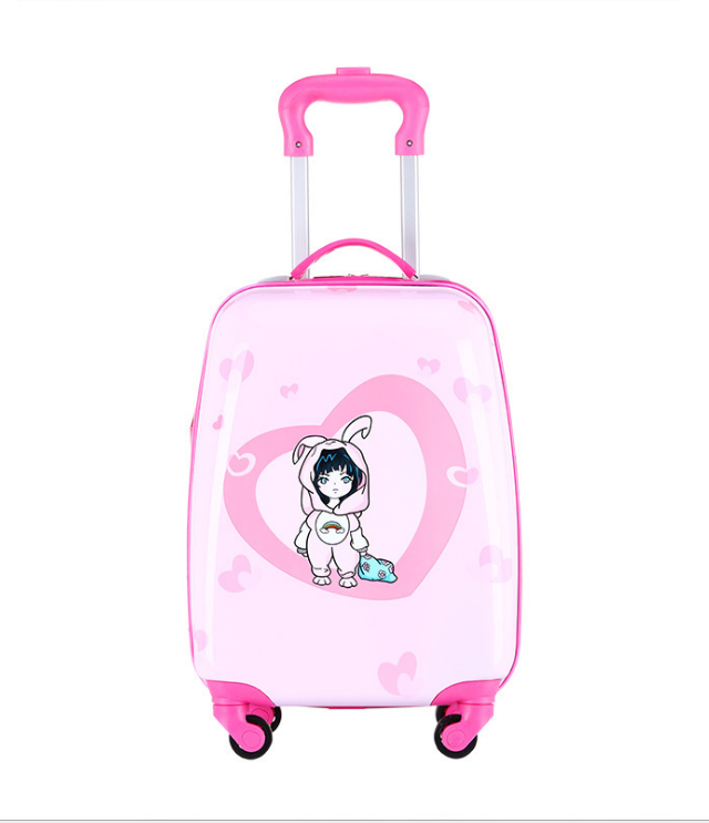 kids travel suitcase with wheels Cartoon anime rolling luggage carry ons cabin trolley luggage bag children car suitcase panda